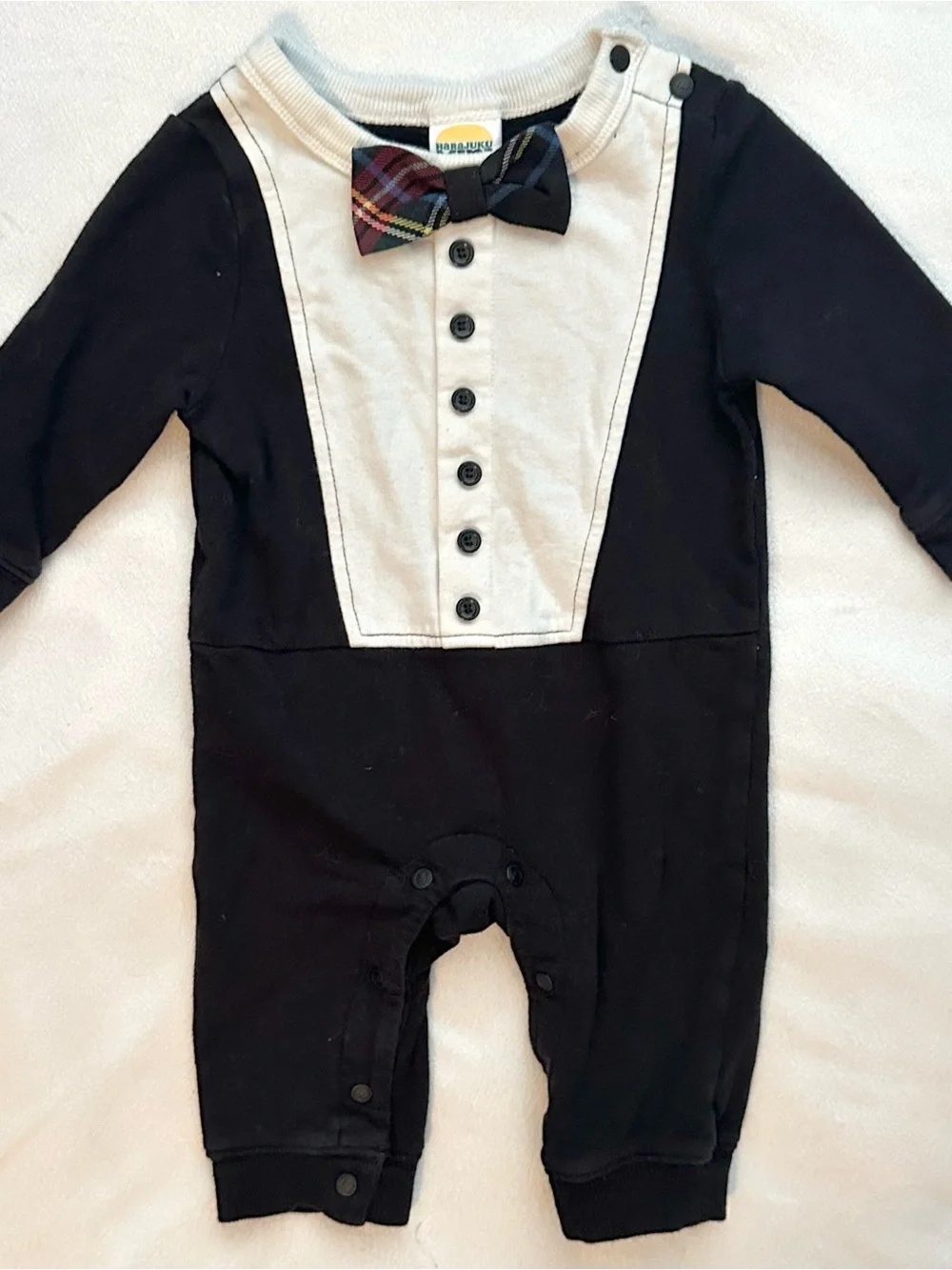 HARAJUKU MINI x Target Tuxedo Bow Tie One Piece Bodysuit 6M Jumper Gwen Stefani